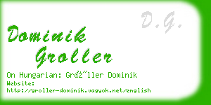 dominik groller business card